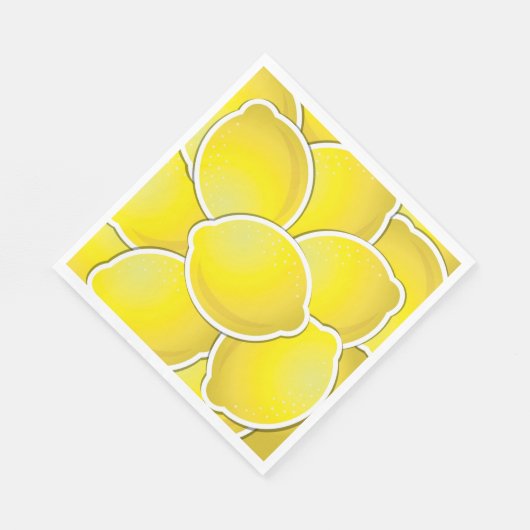 Funky lemons serviette (Ecke)