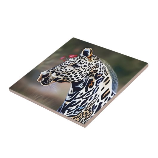Funky Leopard Appaloosa Keramik Tile Fliese (Seite)