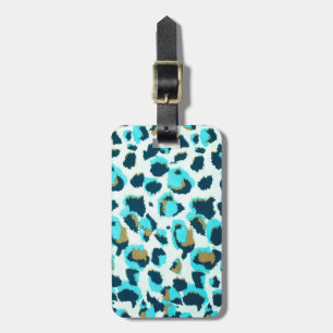 Funky Leopard Muster Tierpark California Gepäckanhänger