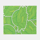 Funky lettuce fleecedecke (Vorderseite (Horizontal))