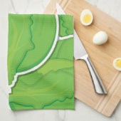 Funky lettuce geschirrtuch (Viertel Falte)