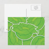 Funky lettuce postkarte (Vorne/Hinten)