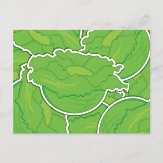 Funky lettuce postkarte (Vorderseite)
