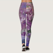 Funky Lila Abstrakte Leggings (Rückseite)