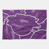 Funky lila cabbage geschirrtuch (Horizontal)