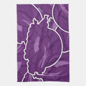 Funky lila cabbage geschirrtuch (Vertikal)