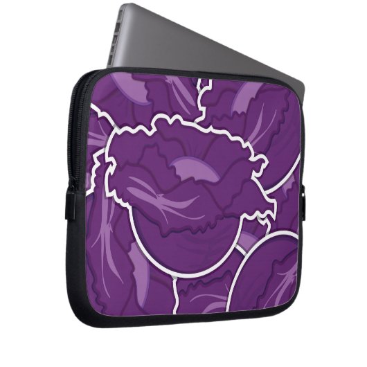 Funky lila cabbage laptopschutzhülle (Vorne Rechts)