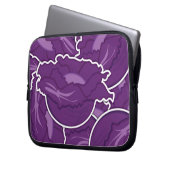 Funky lila cabbage laptopschutzhülle (Vorderseite Links)