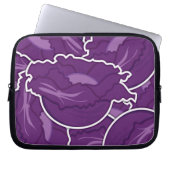 Funky lila cabbage laptopschutzhülle (Vorderseite)