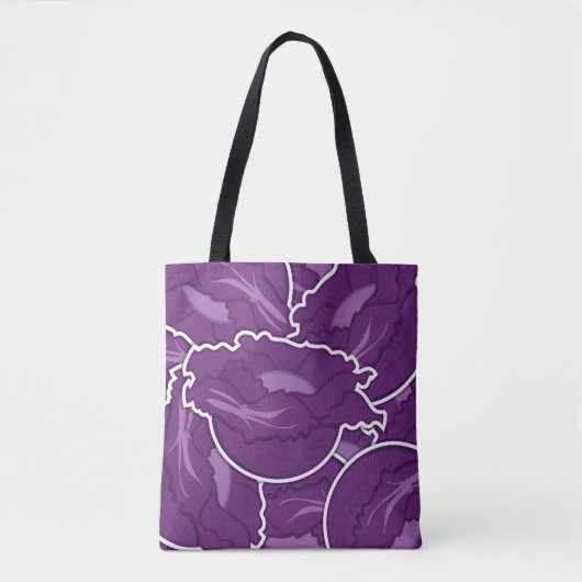 Funky lila cabbage tasche (Vorderseite)