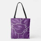 Funky lila cabbage tasche (Rückseite)