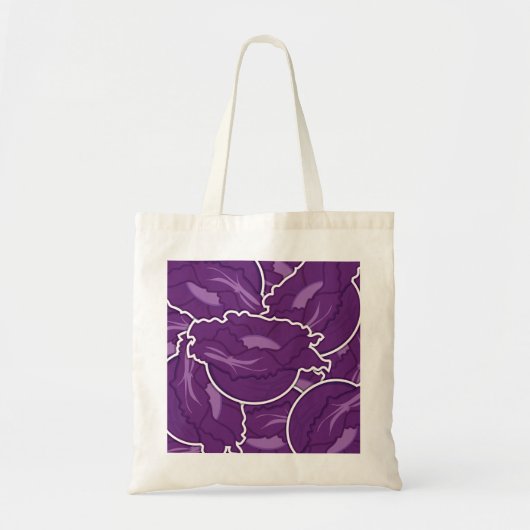Funky lila cabbage tragetasche (Vorne)
