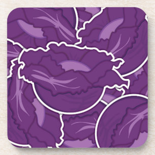 Funky lila cabbage untersetzer