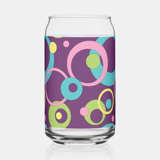 Funky Lila Circles Dosenglas (Vorderseite)