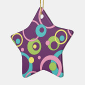 Funky Lila Circles Ornament (Links)