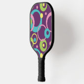 Funky Lila Circles Pickleball Schläger (Links)