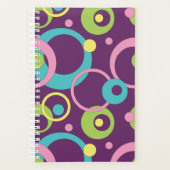 Funky Lila Circles Planer (Vorderseite)