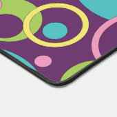 Funky Lila Circles Schreibtischunterlage (Ecke)