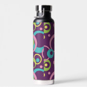 Funky Lila Circles Trinkflasche (Rechts)