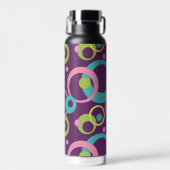 Funky Lila Circles Trinkflasche (Vorne)