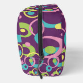 Funky Lila Circles Waschbeutel (Rechts)