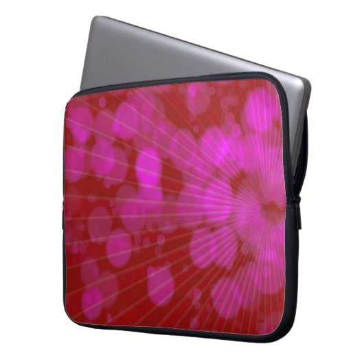 Funky lila Laptop-Hülse Laptopschutzhülle (Vorderseite Links)