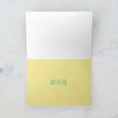 Funky Lila Pineape Ihre Textgrüßkarte Karte (Innenseite)