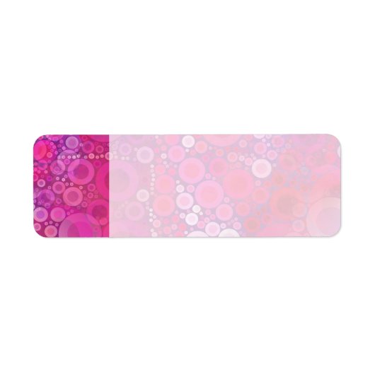 Funky Lila Pink Concentric Circles Girly Pattern (Vorne)