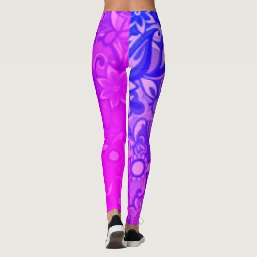 Funky Lila Pucci Leggings (Rückseite)