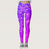 Funky Lila Pucci Leggings (Vorderseite)