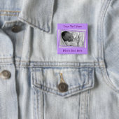 Funky lila Punkt-Rahmen-Knopf Button (Beispiel)