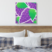 Funky lila Trauben Leinwanddruck (Insitu (Schlafzimmer))