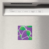 Funky lila Trauben Magnet (In Situ (Geschirrspüler))