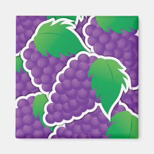 Funky lila Trauben Magnet