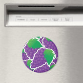 Funky lila Trauben Magnet (In Situ (Geschirrspüler))