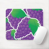 Funky lila Trauben Mousepad (Mit Mouse)