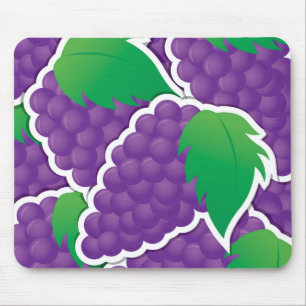 Funky lila Trauben Mousepad