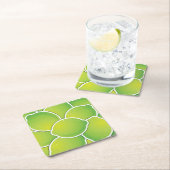 Funky Limon Rechteckiger Pappuntersetzer (Vor Ort)