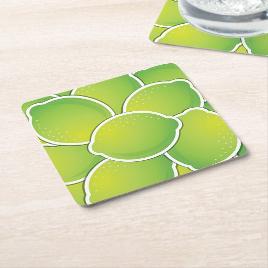 Funky Limon Rechteckiger Pappuntersetzer (angewinkelt)