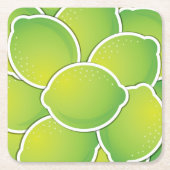 Funky Limon Rechteckiger Pappuntersetzer (Vorderseite)