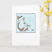 Funky Lip Synch Illustrated Karte (Gelbe Blume)