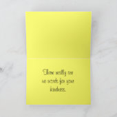 Funky Liquid Wave Abstrakt Art Personalisiert Dankeskarte (Innenseite)