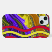Funky Liquid Wave iPhone Hülle (Rückseite (Horizontal))
