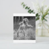 Funky Little Monkey Postkarte (Stehend Vorderseite)
