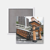 Funky Los Angeles Downtown Magnet! Magnet (Vorderseite/Rückseite)