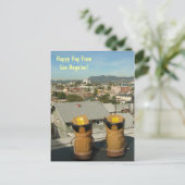 Funky Los Angeles Postcard! Postkarte (Stehend Vorderseite)