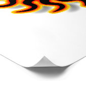 Funky Los Angeles Poster! Poster (Ecke)