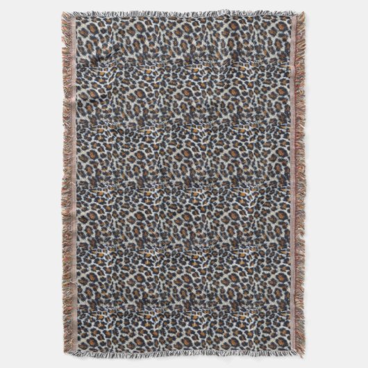 Funky lustige leopard Printmuster originell Decke (Vorderseite Vertikal)