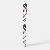 Funky Makeup Cosmetics Collage Pattern iPhone 15 Hülle (Rechte Seite)