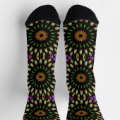 Funky Mandala Art Colorful Socken (Oben)